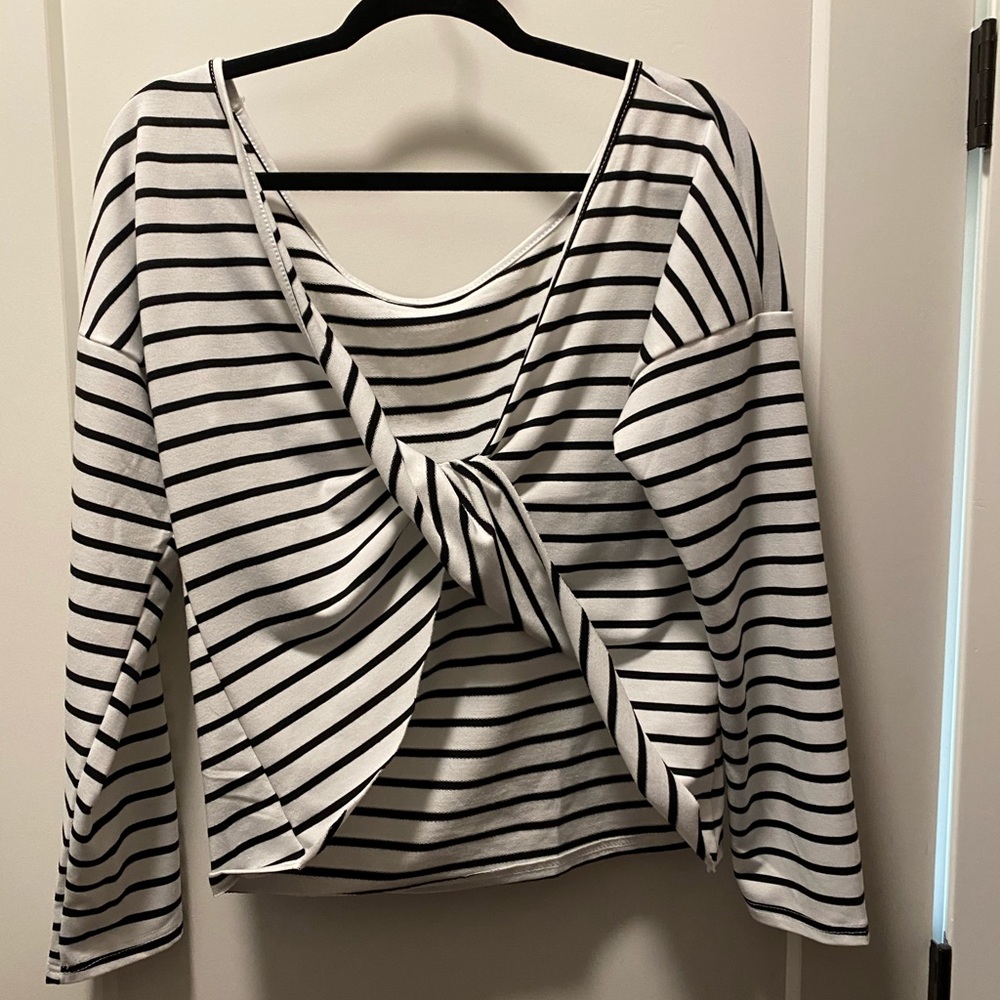 Open back cross top